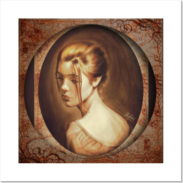 Framed portrait of a girl Wall Art by Artofokan